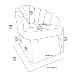 Sophia Scallop Occasional Chair - Grey 13 Sophia Scallop Occasional Chair - Grey -Home Essentials Shop 12838886 1025014368378702