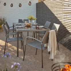 Bambrick 6 Seater Garden Dining Set