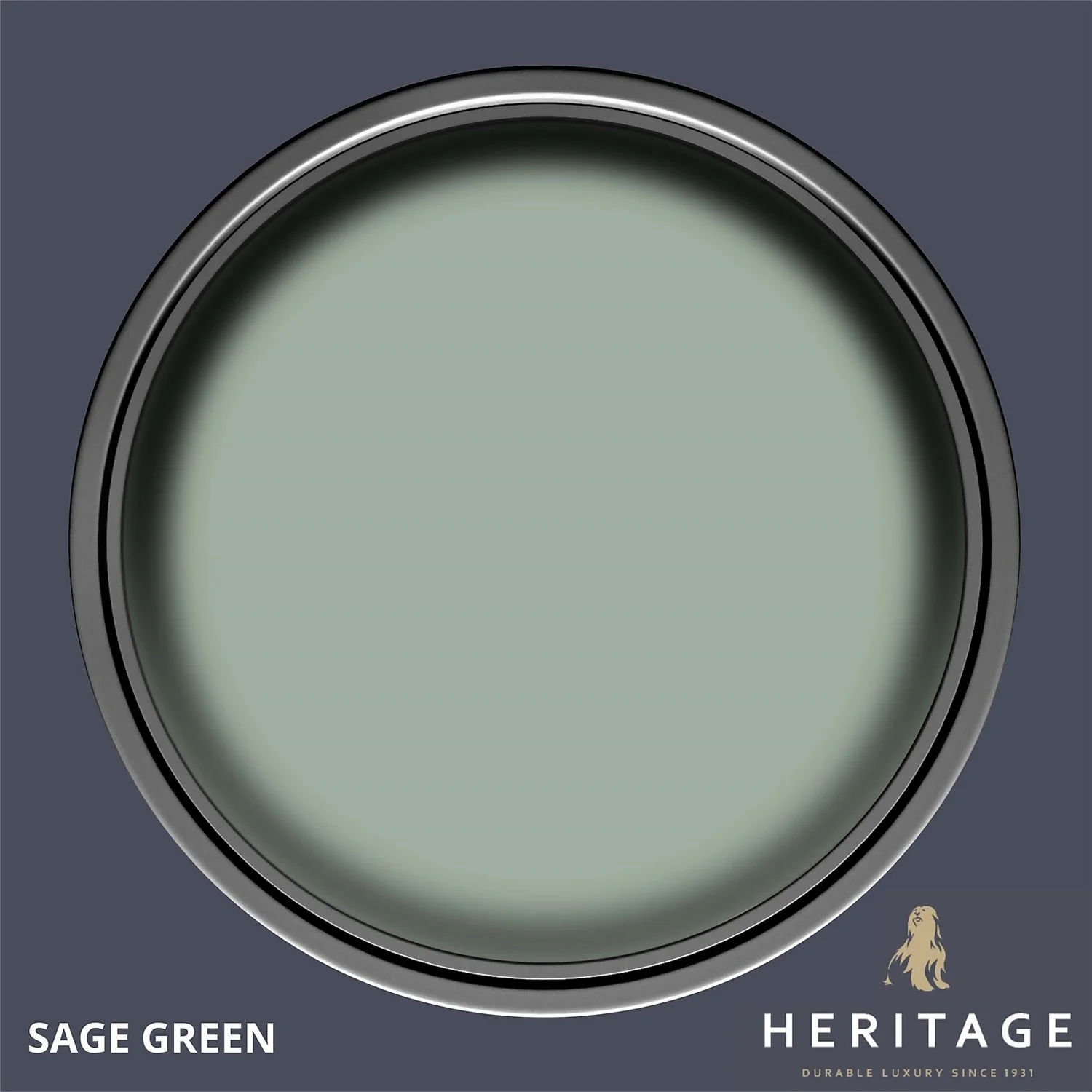 Dulux Heritage Matt Emulsion Paint Sage Green - 2.5L 3 Dulux Heritage Matt Emulsion Paint Sage Green - 2.5L - Image 3