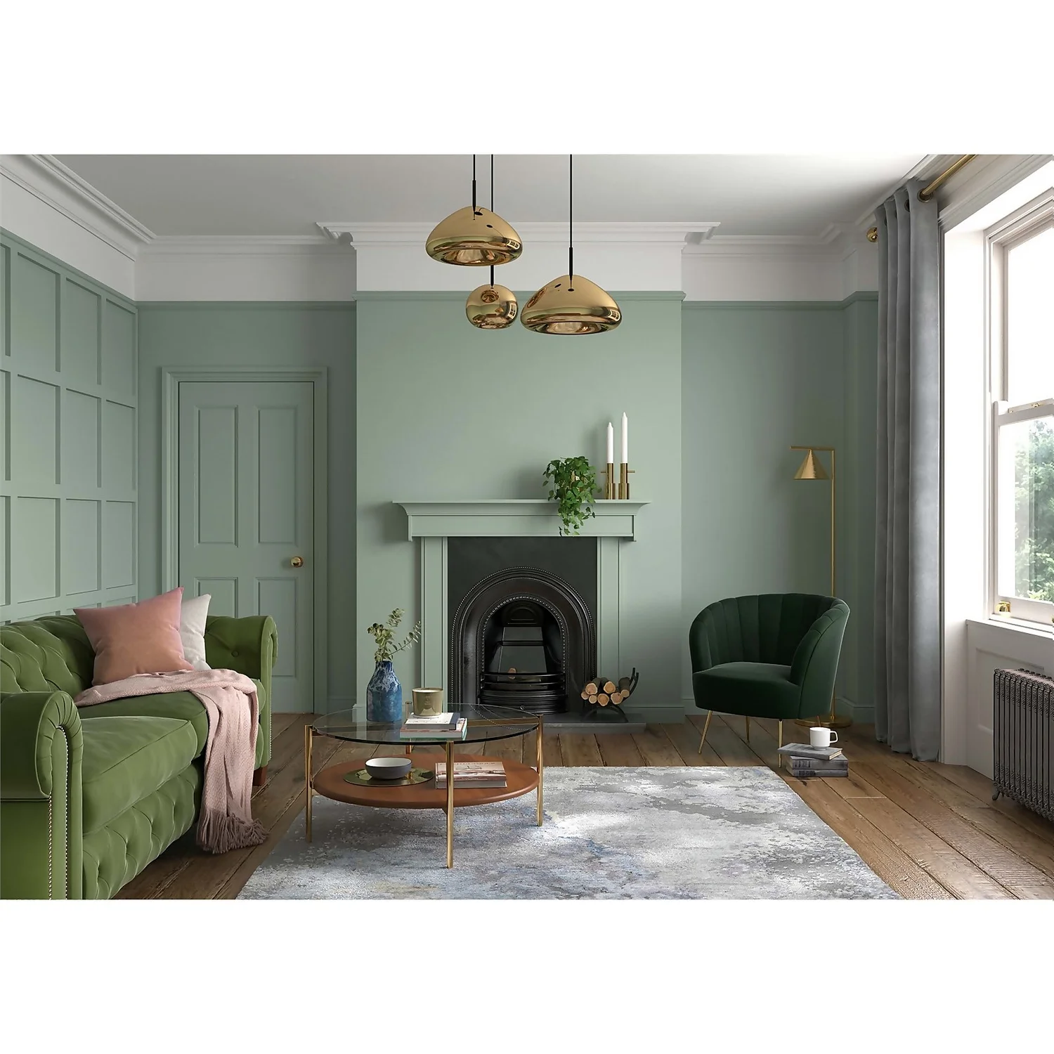 Dulux Heritage Matt Emulsion Paint Sage Green - 2.5L 2 Dulux Heritage Matt Emulsion Paint Sage Green - 2.5L - Image 2