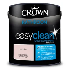 Crown Easyclean® Mouldguard+ Bathroom Mid Sheen Washable Multi Surface Paint Pashmina® - 2.5L 13 Crown Easyclean® Mouldguard+ Bathroom Mid Sheen Washable Multi Surface Paint Pashmina® - 2.5L -Home Essentials Shop 12886768 1204853415940380