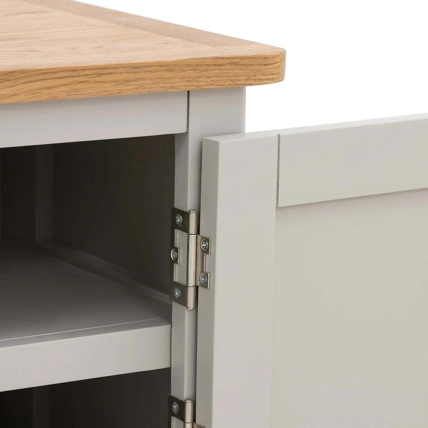 Norbury Wide TV Stand - Grey 7 Norbury Wide TV Stand - Grey - Image 7