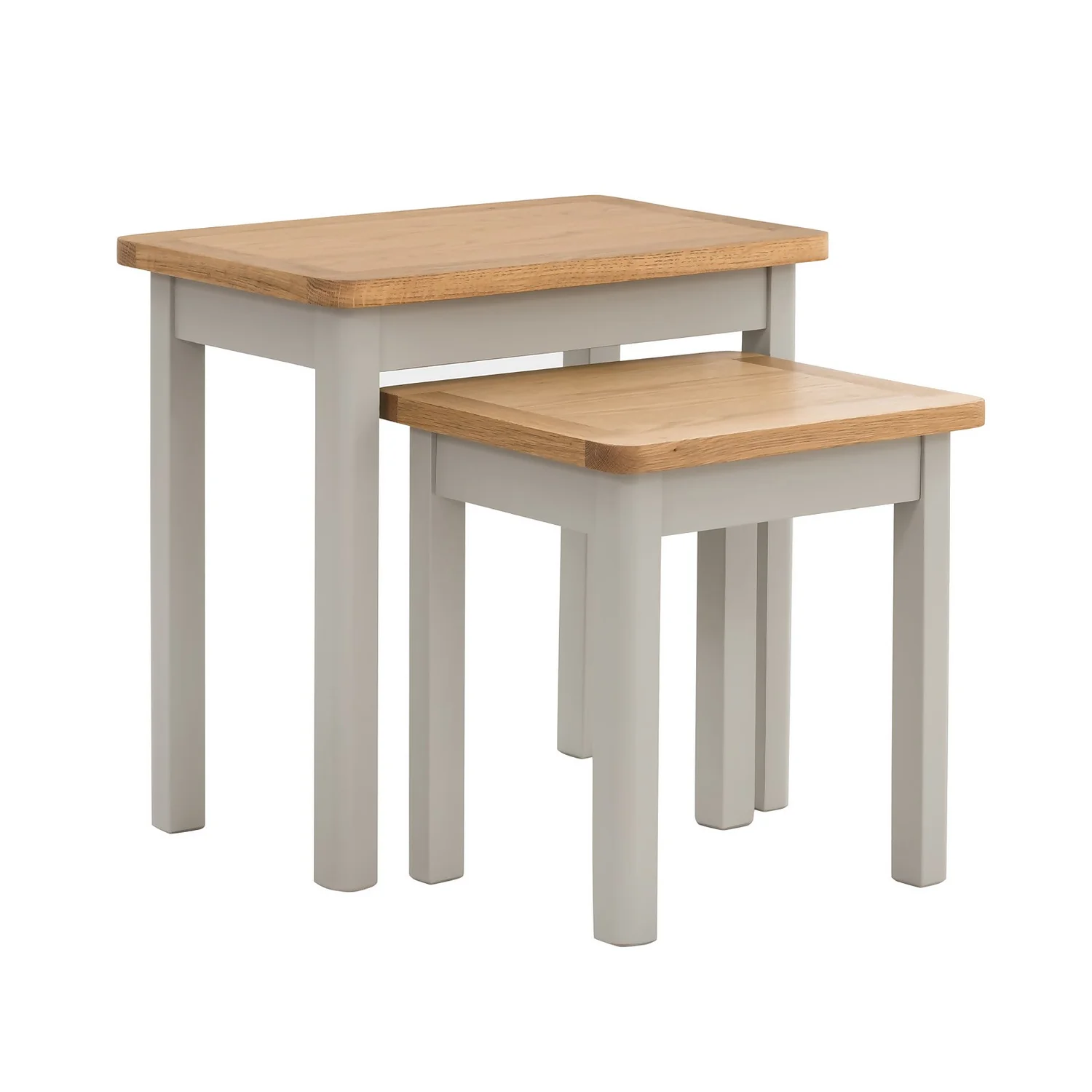 Norbury Nest Of 2 Tables - Grey 1 Norbury Nest Of 2 Tables - Grey