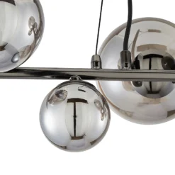 Orb II 7 Light Diner Pendant - Black Chrome Smoke -Home Essentials Shop 13208306 1314896913040214