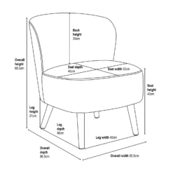 Amy Occasional Chair - Curiosity Navy 15 Amy Occasional Chair - Curiosity Navy -Home Essentials Shop 13644153 1855009660499234