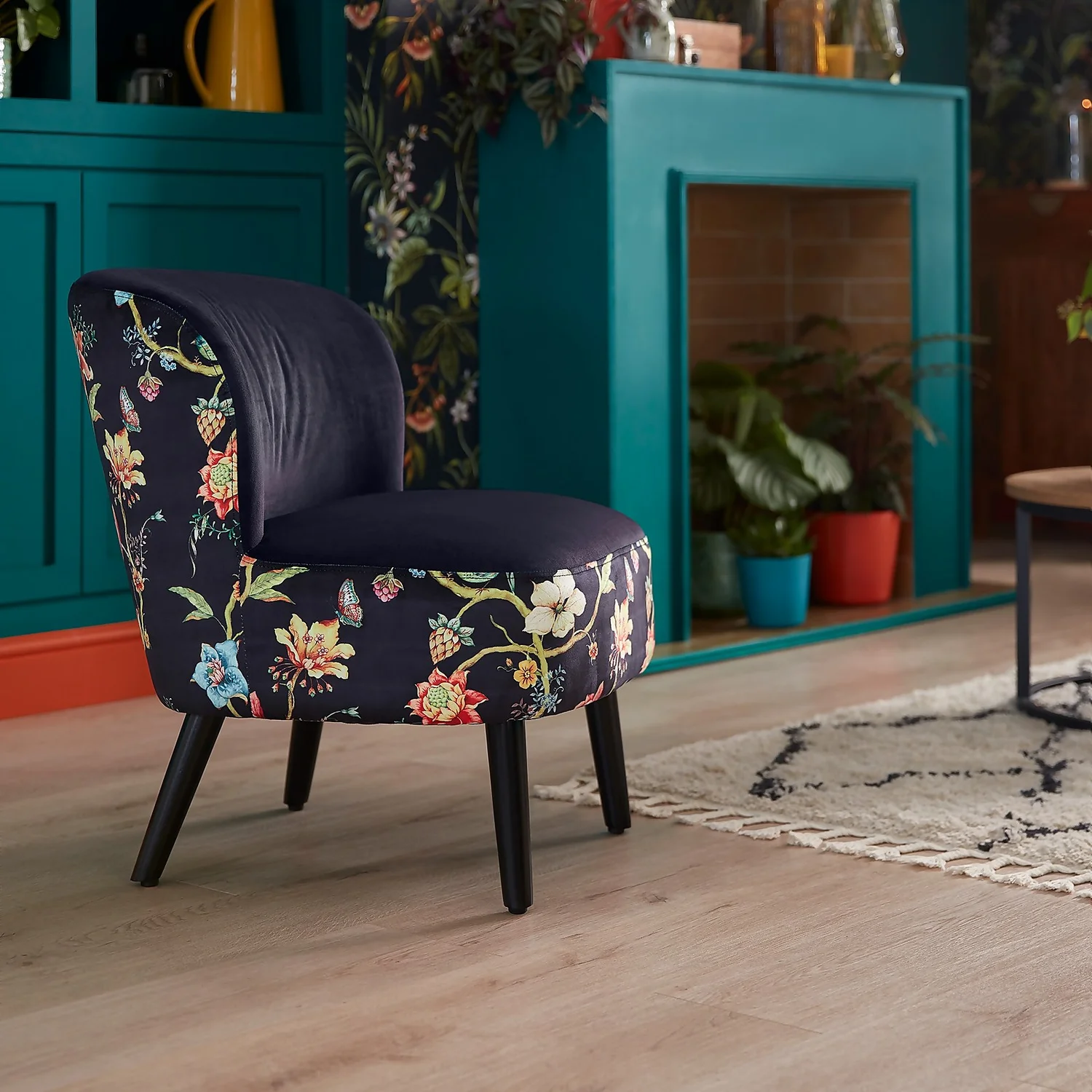 Amy Occasional Chair - Curiosity Navy 2 Amy Occasional Chair - Curiosity Navy - Image 2