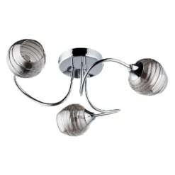 Marple 3 Light Semi Flush Ceiling Light - Chrome & Smoke 8 Marple 3 Light Semi Flush Ceiling Light - Chrome & Smoke -Home Essentials Shop 13645383 5784956789676422