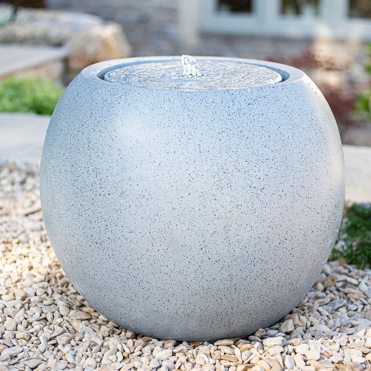 Stylish Fountain Nara Ripple Garden Water Feature With LEDs 3 Stylish Fountain Nara Ripple Garden Water Feature With LEDs - Image 3