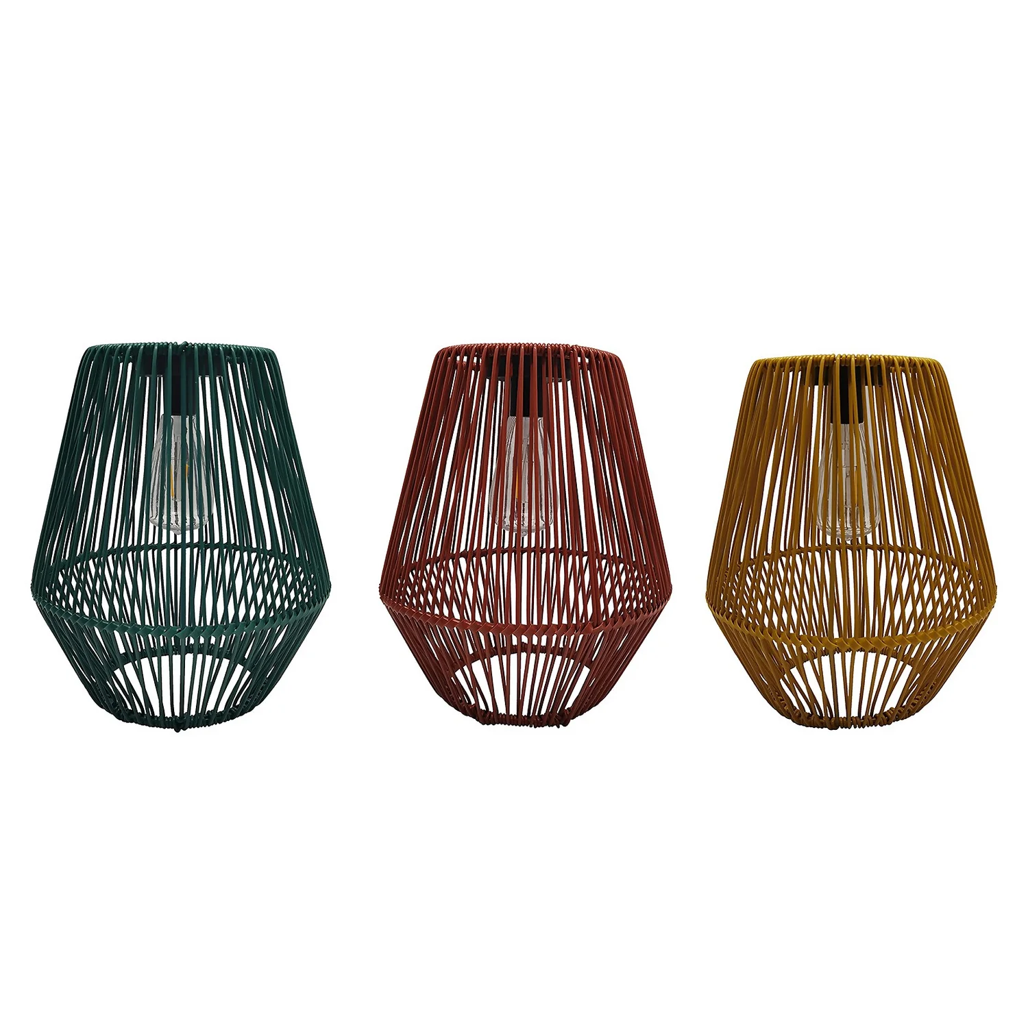 Homebase Edit Solar Rope Lantern - 30cm (Assorted Colours) 2 Homebase Edit Solar Rope Lantern - 30cm (Assorted Colours) - Image 2