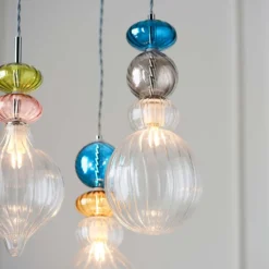 Elgin Cluster Pendant Ceiling Light - Multicoloured & Chrome -Home Essentials Shop 14301808 1735038439668332